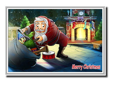 Felicitas� Christmas Cards for Kids and Children by Fine Art Cards Limited.