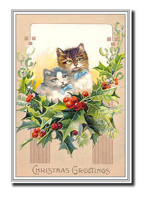 Felicitas� Cat Christmas Cards by Fine Art Cards Limited.