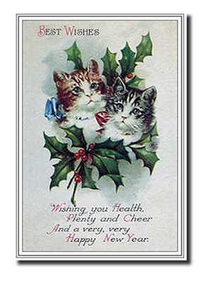 Felicitas� Cat Christmas Cards by Fine Art Cards Limited.