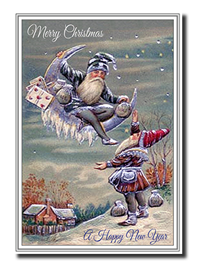 Felicitas� Elf Christmas Cards by Fine Art Cards Limited.