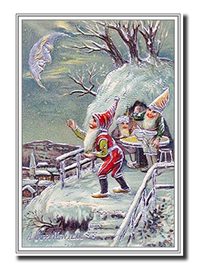 Felicitas� Elf Christmas Cards by Fine Art Cards Limited.