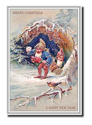 Felicitas� Elf Christmas Cards by Fine Art Cards Limited.