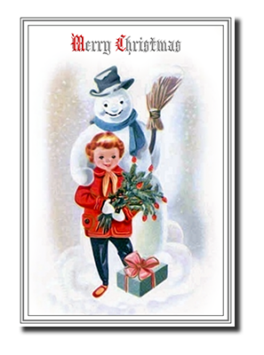 Felicitas� Vintage Snowman Christmas Cards by Fine Art Cards Limited.