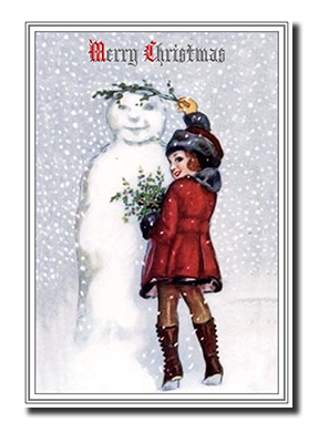 Felicitas� Vintage Snowman Christmas Cards by Fine Art Cards Limited.