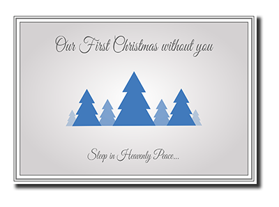 Felicitas� First Christmas without a loved one Cards by Fine Art Cards Limited.