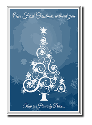 Felicitas� First Christmas without a loved one cards by Fine Art Cards Limited.