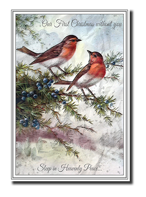 Felicitas� First Christmas without a loved one cards by Fine Art Cards Limited.